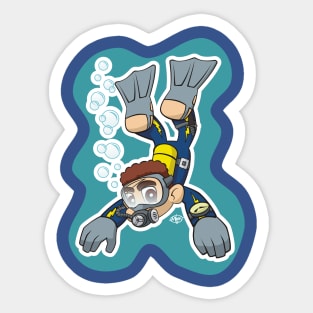 Little Diver Sticker